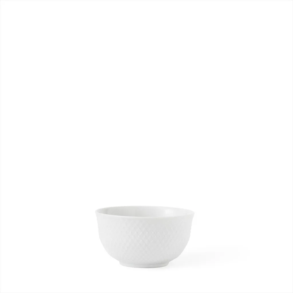 Lyngby Porcelæn - Rhombe Schale Ø 11 cm, weiß